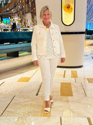 LULU-B HOLIDAY GOLD AND V NECK LULU-B