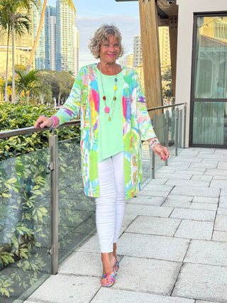 ETHYL SPLASH OF COLOR CARDIGAN ETHYL JEANS