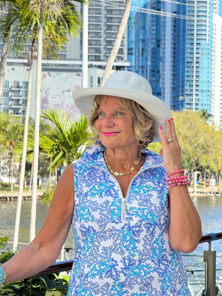 LULU B CORAL BREEZE ZIPPER SWING DRESS LULU-B