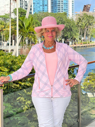 LULU B PINK CHIC FULL ZIPPER JACKET LULU-B