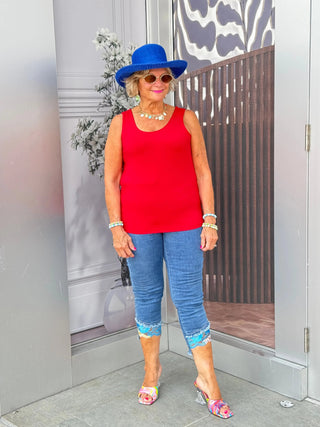 LULU-B CRIMSON SPANK TANK LULU-B