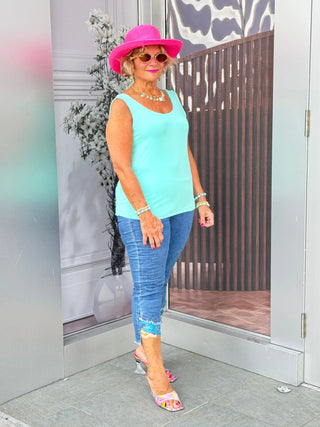 LULU-B CLEAR SEAFOAM SPANK TANK LULU-B