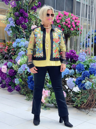 AFTERNOON AT THE GARDEN LACE BLACK JACKET CATHYS RESORTWEAR