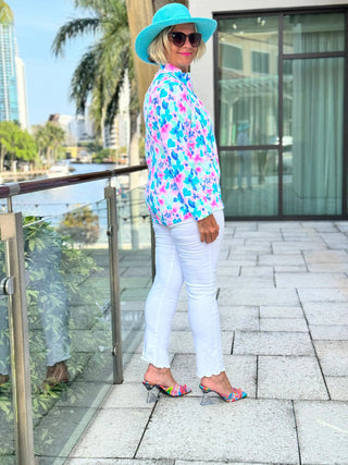 PINK PETALS FULL ZIPPER LULU-B