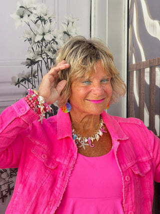 TROPICAL BEACH STARFISH PINK NECKLACE CATHYS RESORTWEAR