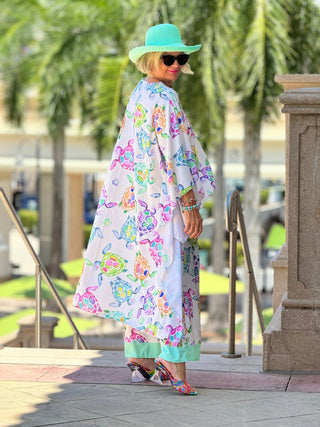 TROPICAL TURTLE PALAZZO CATHYS RESORTWEAR