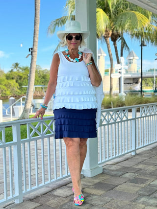 NAVY CHA CHA SKORT LULU-B