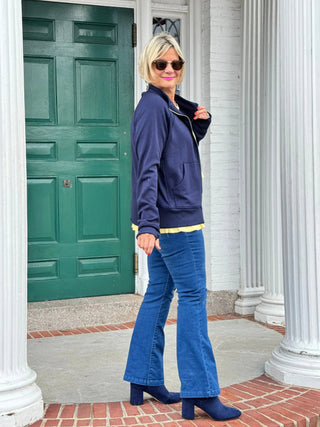 NAVY FULL ZIPPER LULU-B