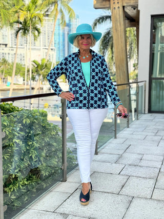 BLUE MEDALLION FULL ZIPPER LULU-B