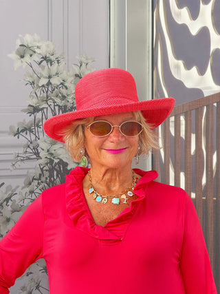 LULU-B STRAWBERRY RUFFLE TOP LULU-B