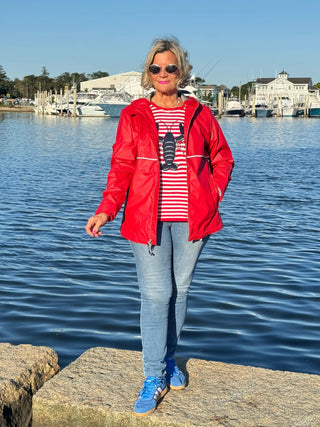 Women's New Englander® Rain Jacket RED Cathys Place