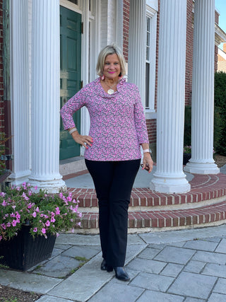 AUBREY RUFFLE TOP LULU-B