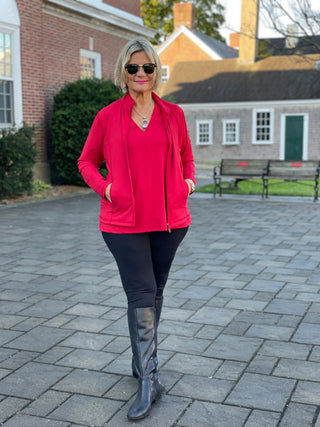 LULU-B RED FULL ZIPPER LULU-B