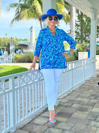FANTASIA BLUE TUNIC LULU-B