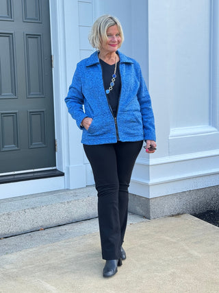 SKY BLUE TWEED STYLING JACKET Cathys Place