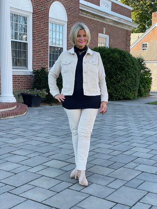 LULU-B STONE VELOUR JACKET LULU-B