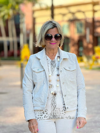 LULU-B STONE VELOUR PANTS LULU-B