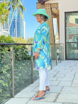COLOR SPLASH CARDIGAN - BOUNTIFUL ETHYL JEANS