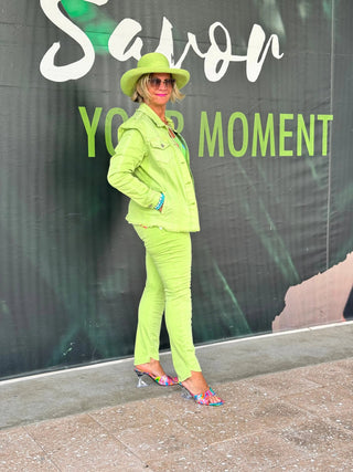 Ethyl Denim Lime Dream Jacket - Love ETHYL JEANS