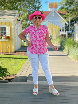 PINK LANE SHORT SLEEVE LULU-B