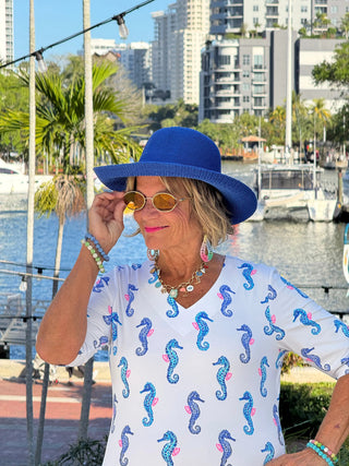 LULU B SHORELINE CHARM ELBOW SLEEVE DRESS LULU-B