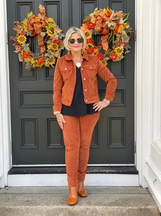 LULU-B  COPPER VELOUR JACKET LULU-B