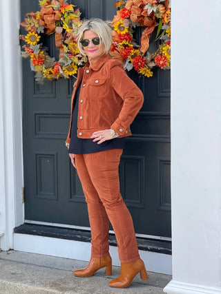 LULU-B  COPPER VELOUR JACKET LULU-B