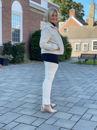 LULU-B STONE VELOUR JACKET LULU-B