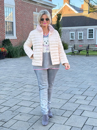 LULU-B PINK FAUX FUR JACKET LULU-B
