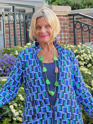 Lulu B Seaport Geo Full Zipper Jacket LULU-B