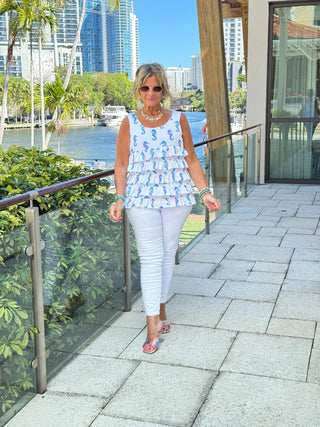 LULU B SHORELINE CHARM CHA CHA TANK LULU-B