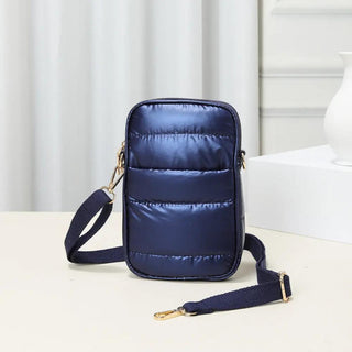 NAVY PUFFER CROSSBODY BAG Art Collections