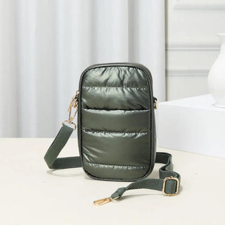 PUFFER OLIVE CROSSBODY BAG Art Collections