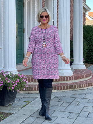 AUBREY PINK SLEEVE DRESS LULU-B