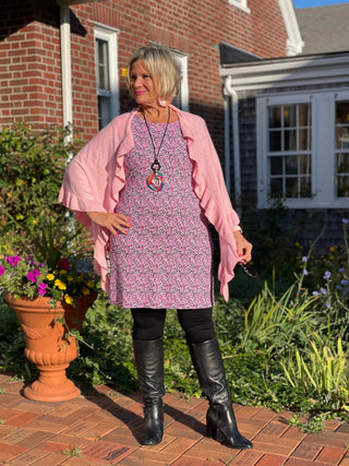 AUBREY PINK SLEEVE DRESS LULU-B