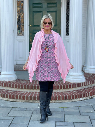 AUBREY PINK SLEEVE DRESS LULU-B