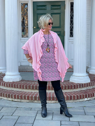 AUBREY PINK SLEEVE DRESS LULU-B