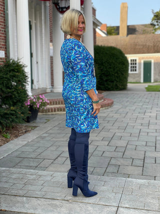 FANTASIA BLUE DRESS SLEEVE LULU-B
