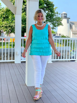 SEAFOAM CHA CHA TANK LULU-B
