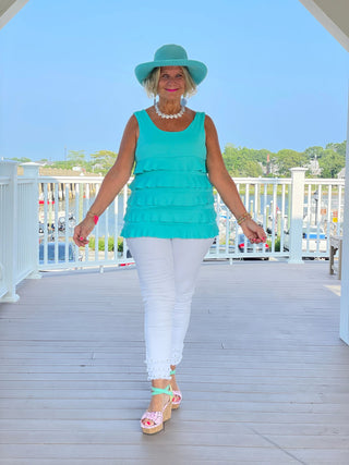 SEAFOAM CHA CHA TANK LULU-B