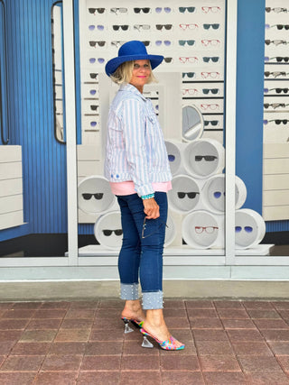 KEY WEST CANDY PASTEL SEERSUCKER JACKET LULU-B