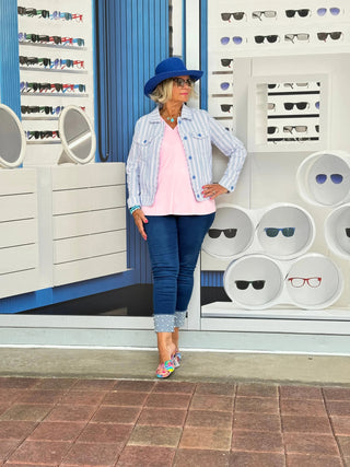 KEY WEST CANDY PASTEL SEERSUCKER JACKET LULU-B
