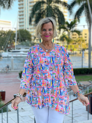 SAIL AWAY ASYMMETRIC TOP LULU-B