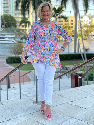 SAIL AWAY ASYMMETRIC TOP LULU-B