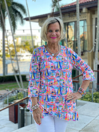 SAIL AWAY ASYMMETRIC TOP LULU-B