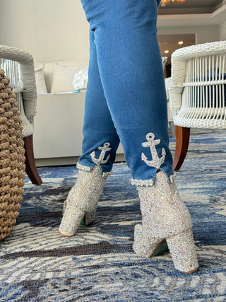 LULU-B DENIM NAVY ANCHOR DENIM LULU-B