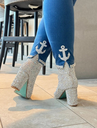 LULU-B DENIM NAVY ANCHOR DENIM LULU-B
