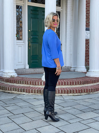 LULU-B BLU TAILORED SLEEVE TOP LULU-B