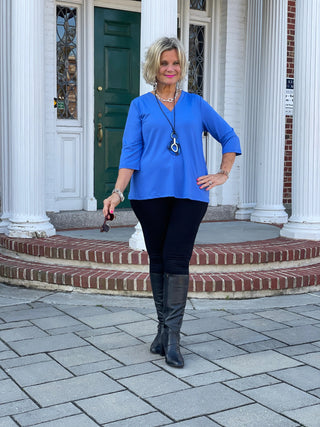 LULU-B BLU TAILORED SLEEVE TOP LULU-B