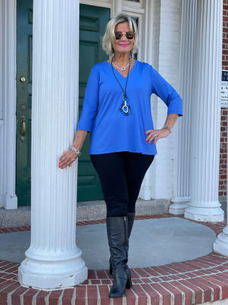 LULU-B BLU TAILORED SLEEVE TOP LULU-B